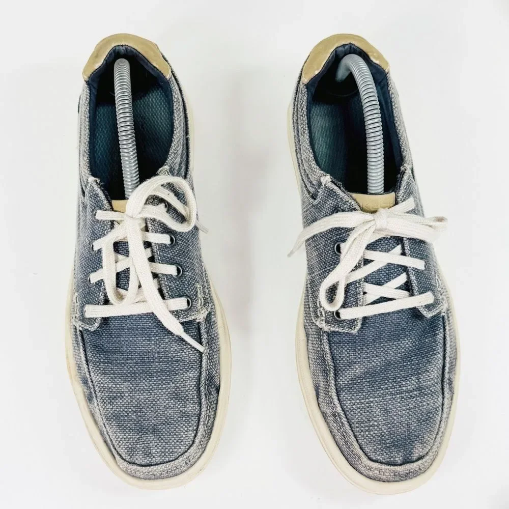 Skechers Define‎ Soren Canvas Slip On Boat Shoe Loafers Blue 8.5
